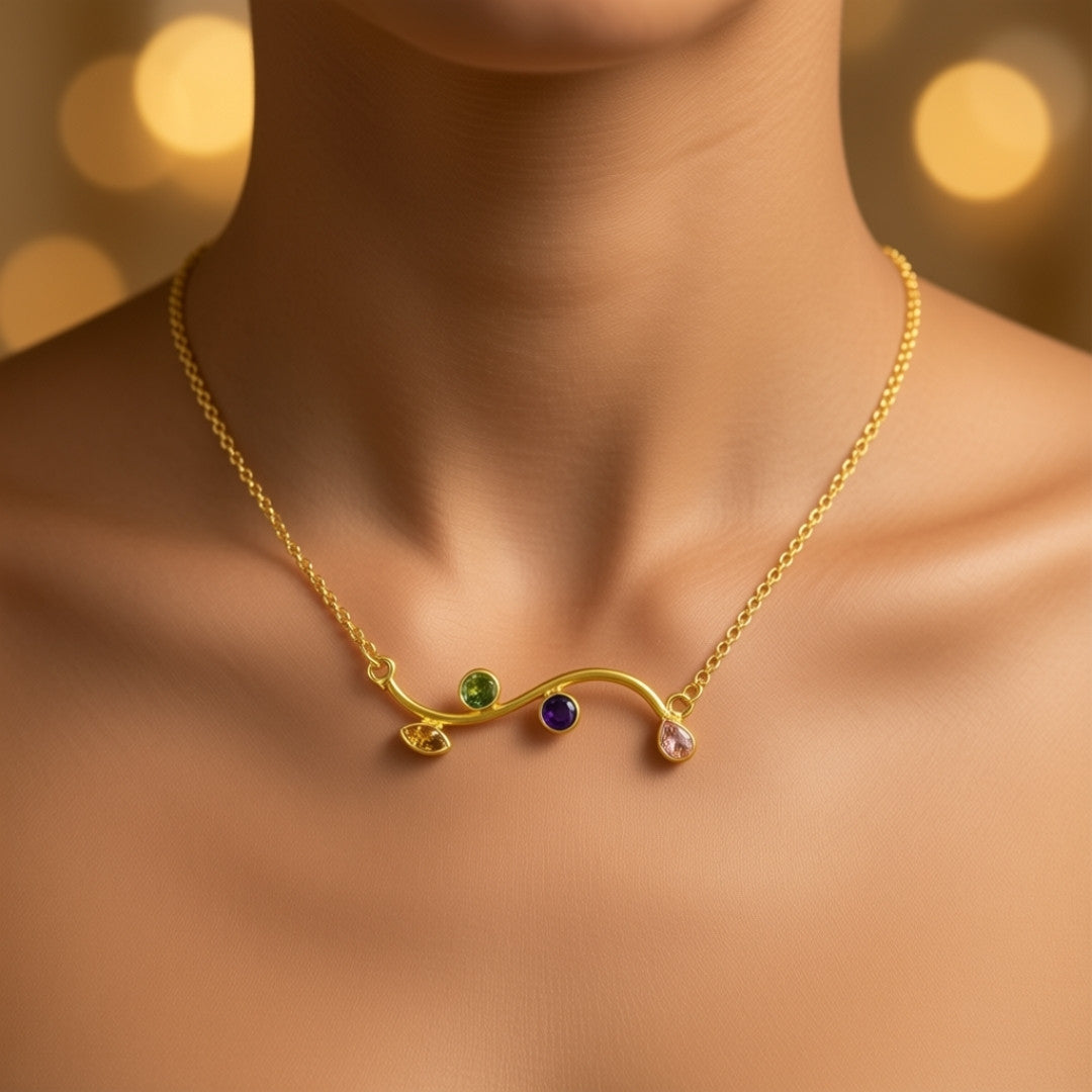 Aurora Wave Ceystal Necklace