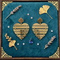 Radiant Heart-Patterned Statement Earrings