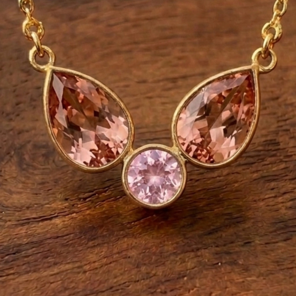 Delicate Gemstone Cluster Necklace