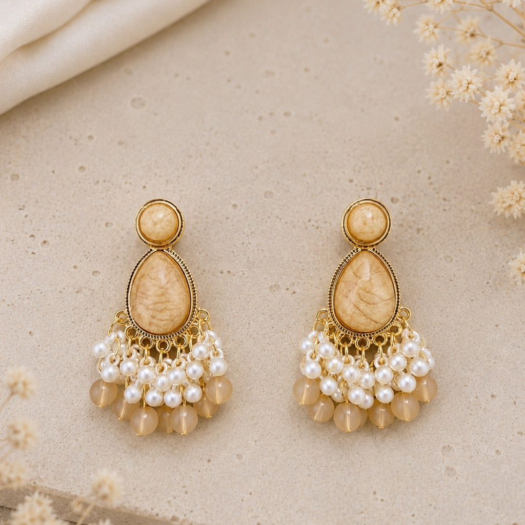Modern Minimalist Silver-Tone Stud Earrings