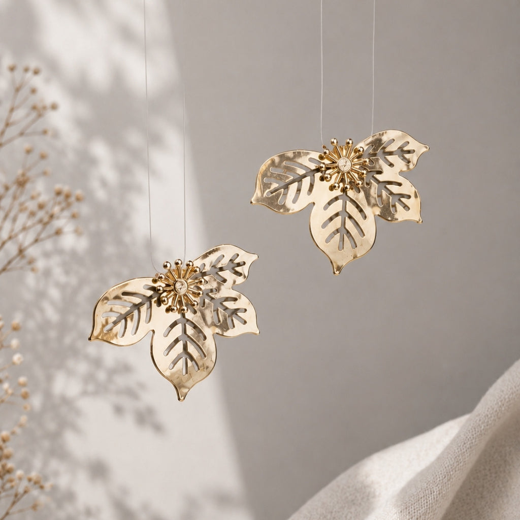 Modern Minimalist Silver-Tone Stud Earrings