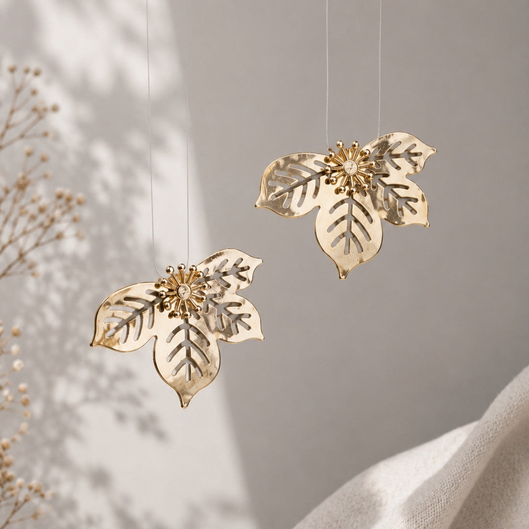 Modern Minimalist Silver-Tone Stud Earrings