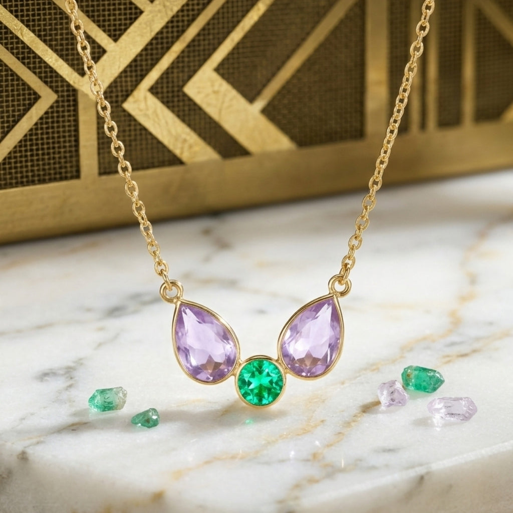 Vibrant Gemstone Statement Necklace