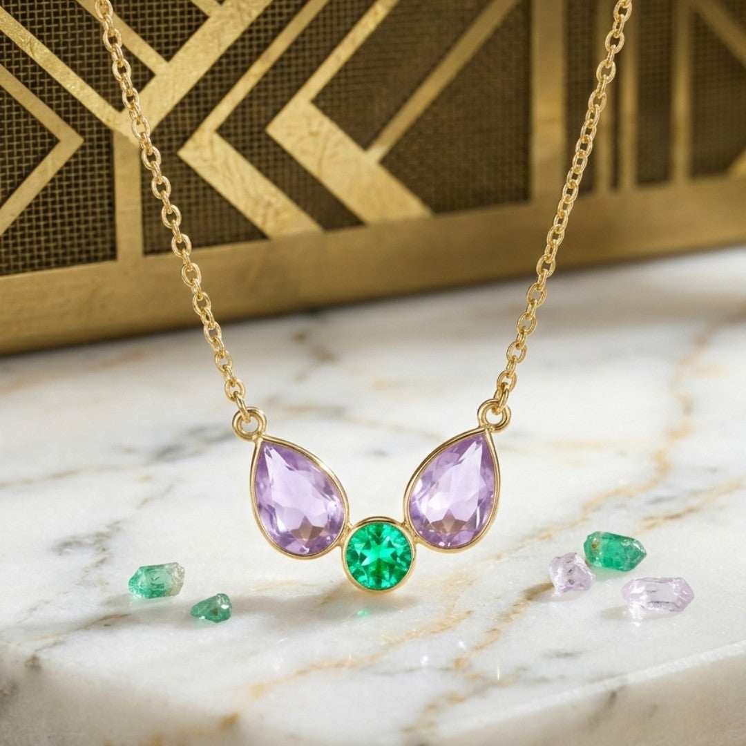 Vibrant Gemstone Statement Necklace