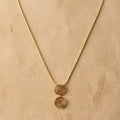 Elegant Double Spiral Pendant Necklace