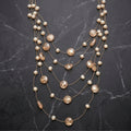 Elegant Layered Pearl and Crystal Necklace