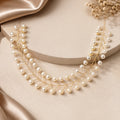 Elegant Pearl Vine Statement Necklace