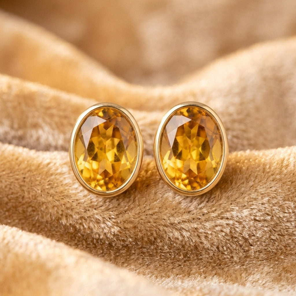 Modern Minimalist Silver-Tone Stud Earrings